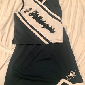 Philadelphia Eagles cheerleader outfit 7/8